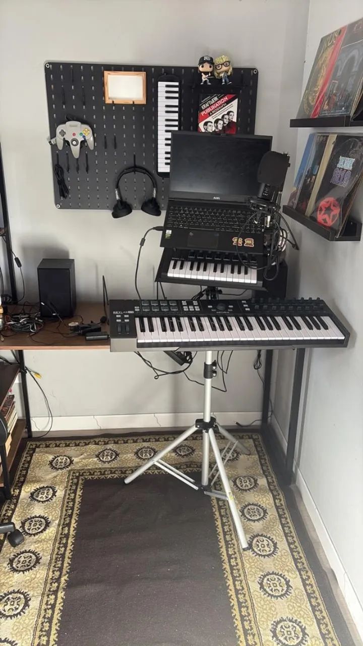 Suporte tripé para notebook / teclado / controladora / projetor / púlpito - Foto 2