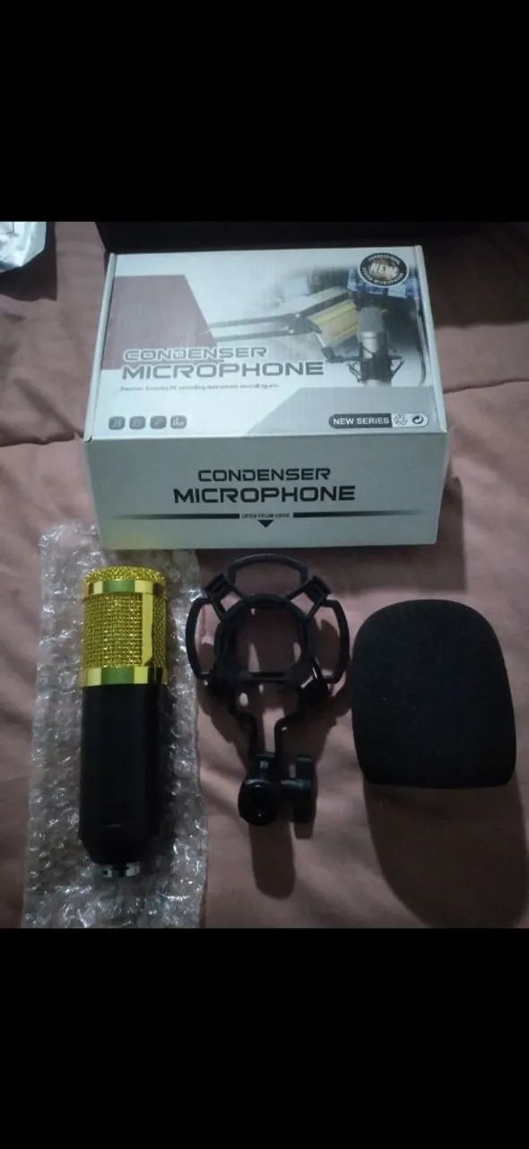 Microfone Condensador para Lives