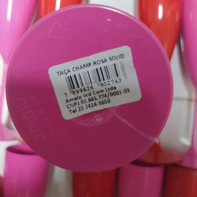 Taça de Champanhe Rosa e Vermelha - Foto 4