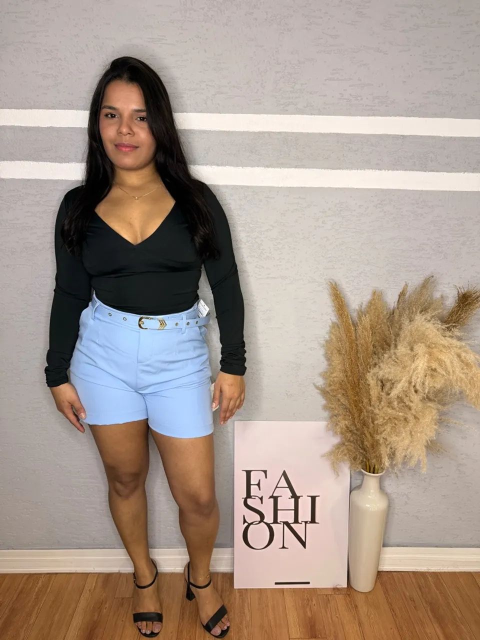 Short Alfaiataria com cinto - Foto 2