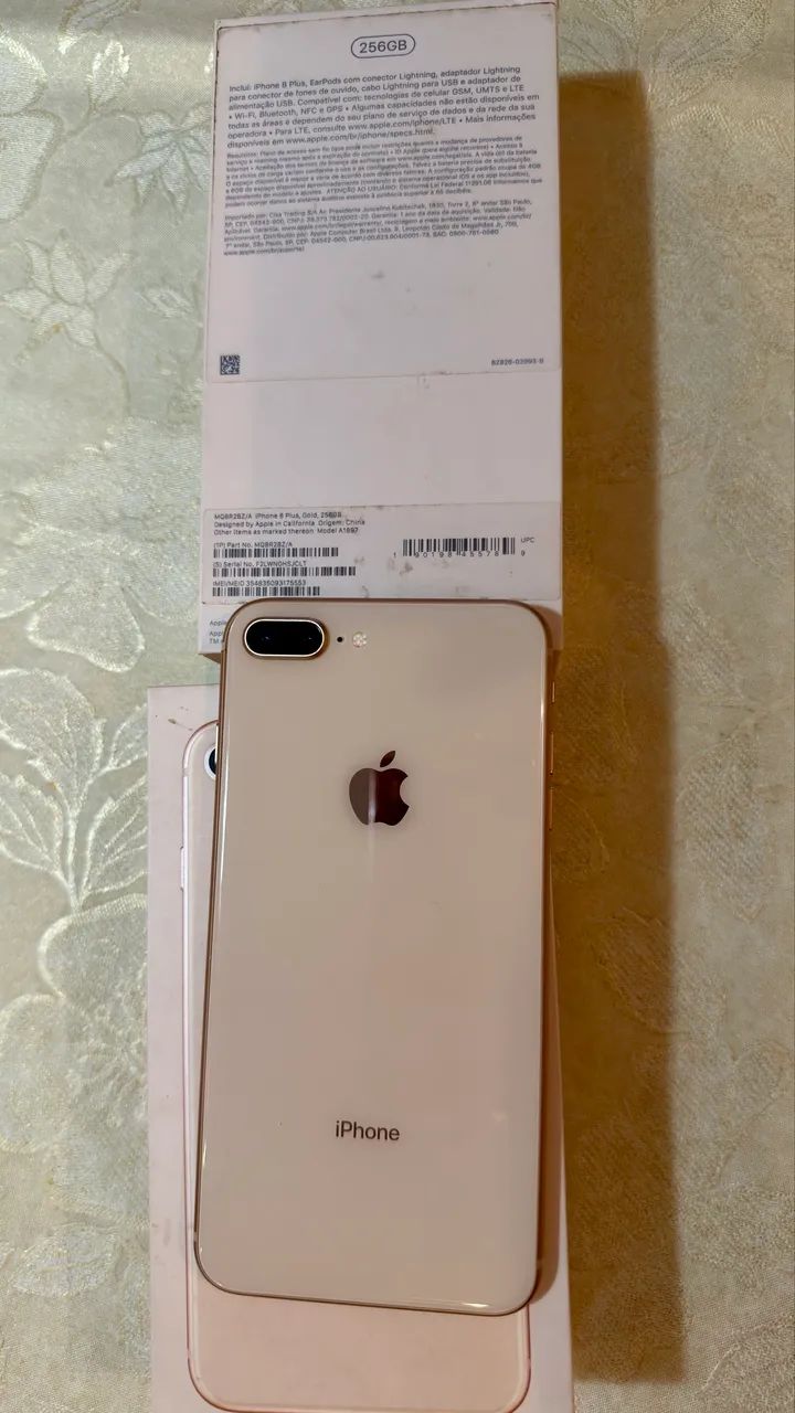 iPhone 8 Plus 256GB - Rosé Gold - muito conservado - Celulares e
