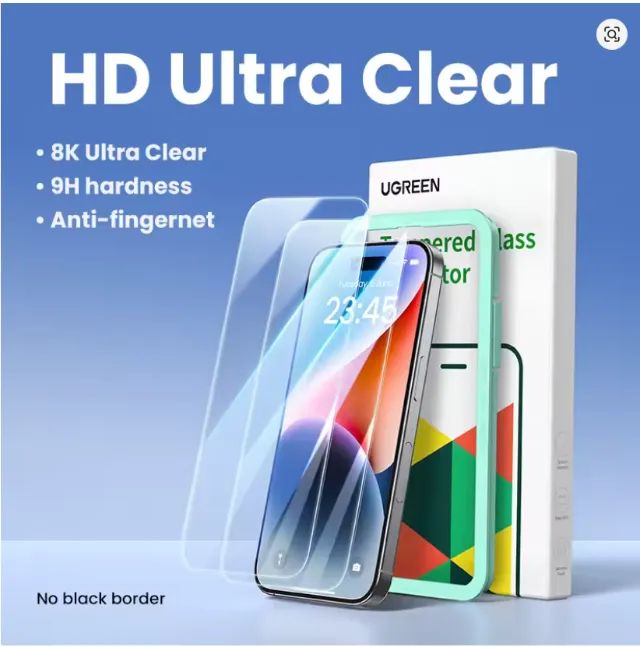 Película UGREEN Crystal Clear | Original | 2 Unidades | IPhone 16 / 17 Pro Max