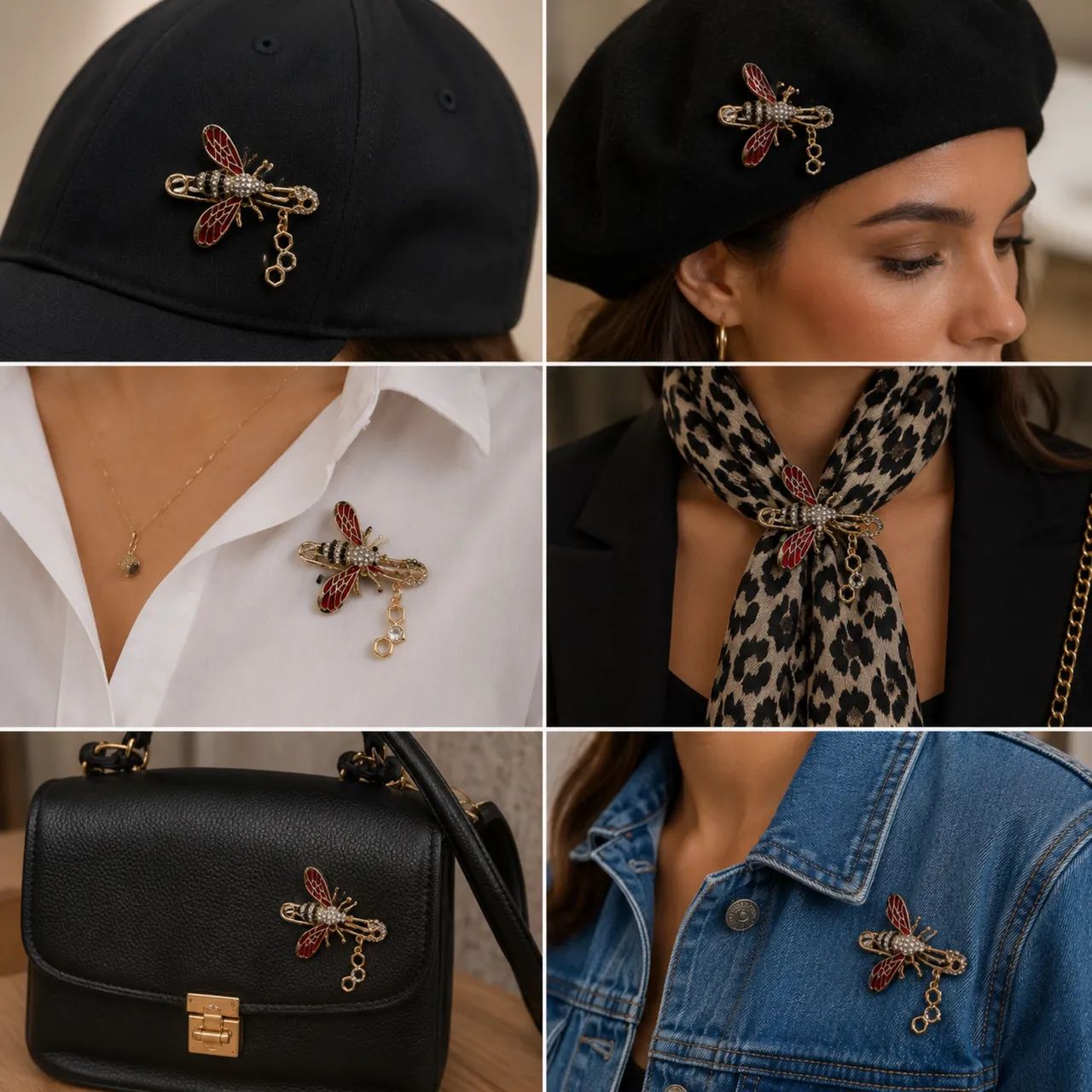 Broche abelha rainha queen bee - Foto 3