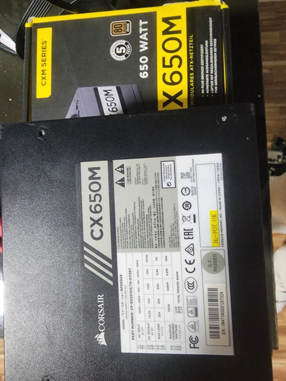 Fonte corsair cx650m - Foto 2