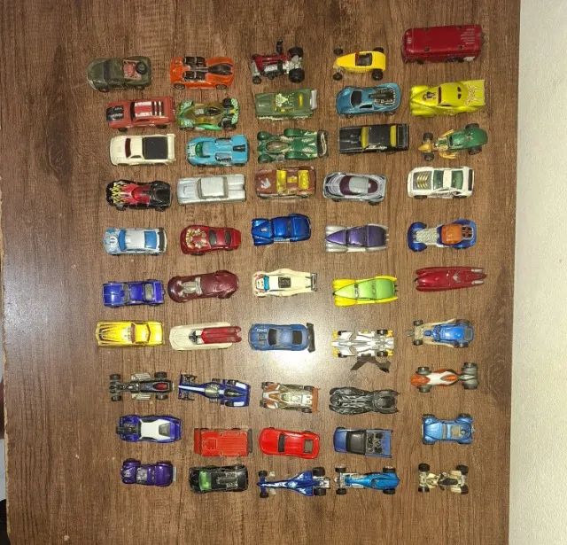 Coleção de carrinhos da Hot Wheels