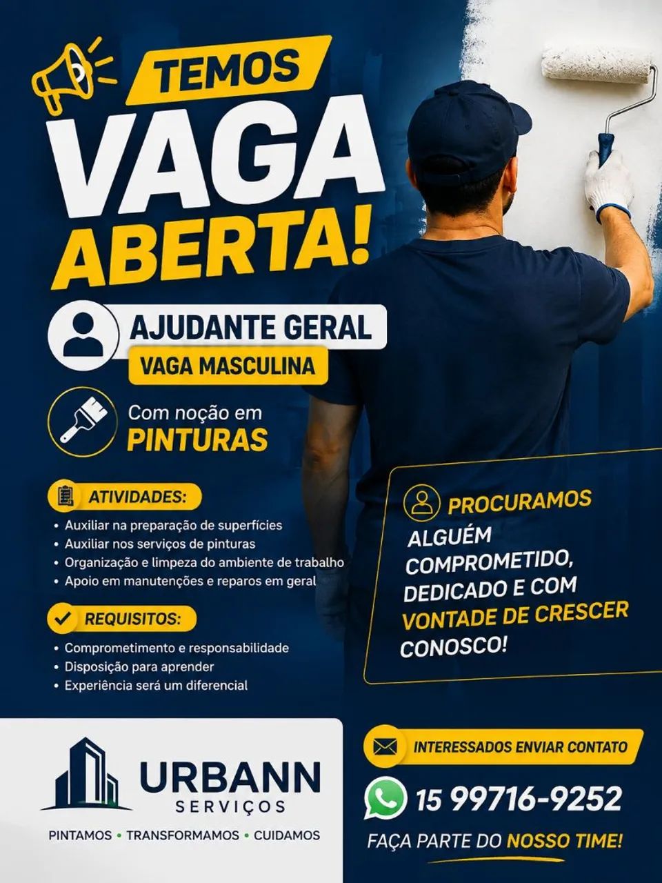 Temos vagas 