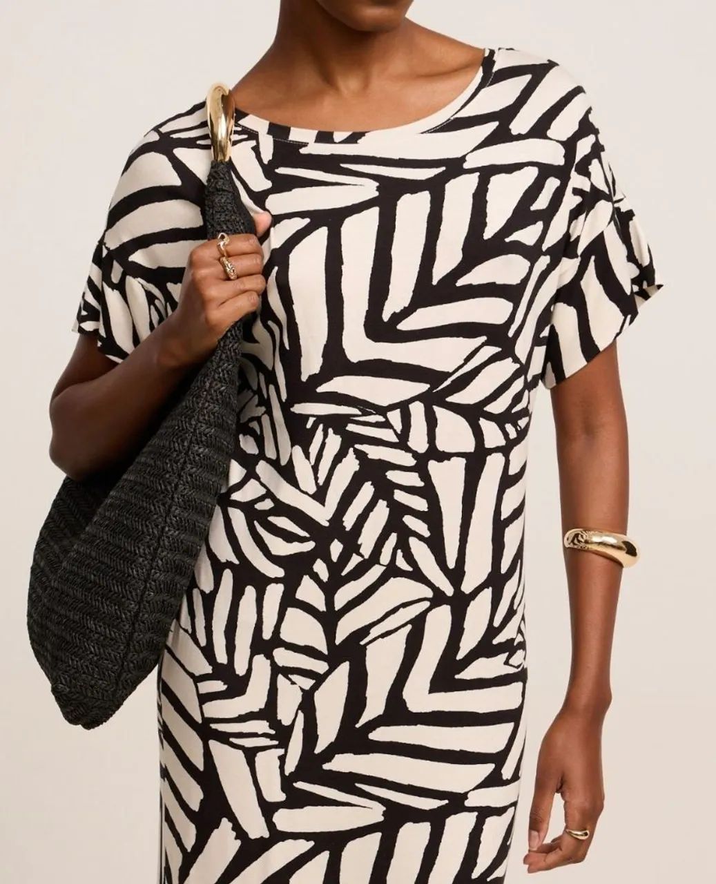 Vestido malha de viacose midi - Foto 3