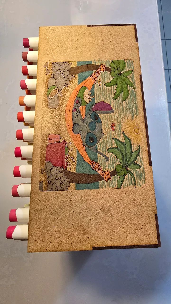 Suporte em MDF para canetas - Foto 4