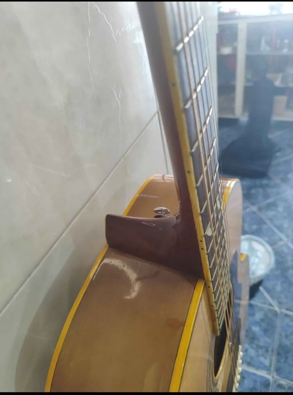 Violão Aço Jumbo com capa - Foto 3