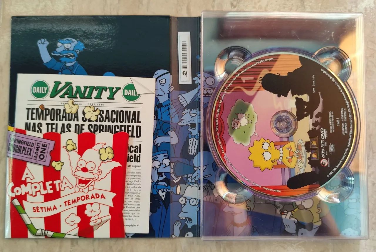 7 temporada Os Simpsons - DVD, Blu-Ray e Vídeo Cassete - Jardim