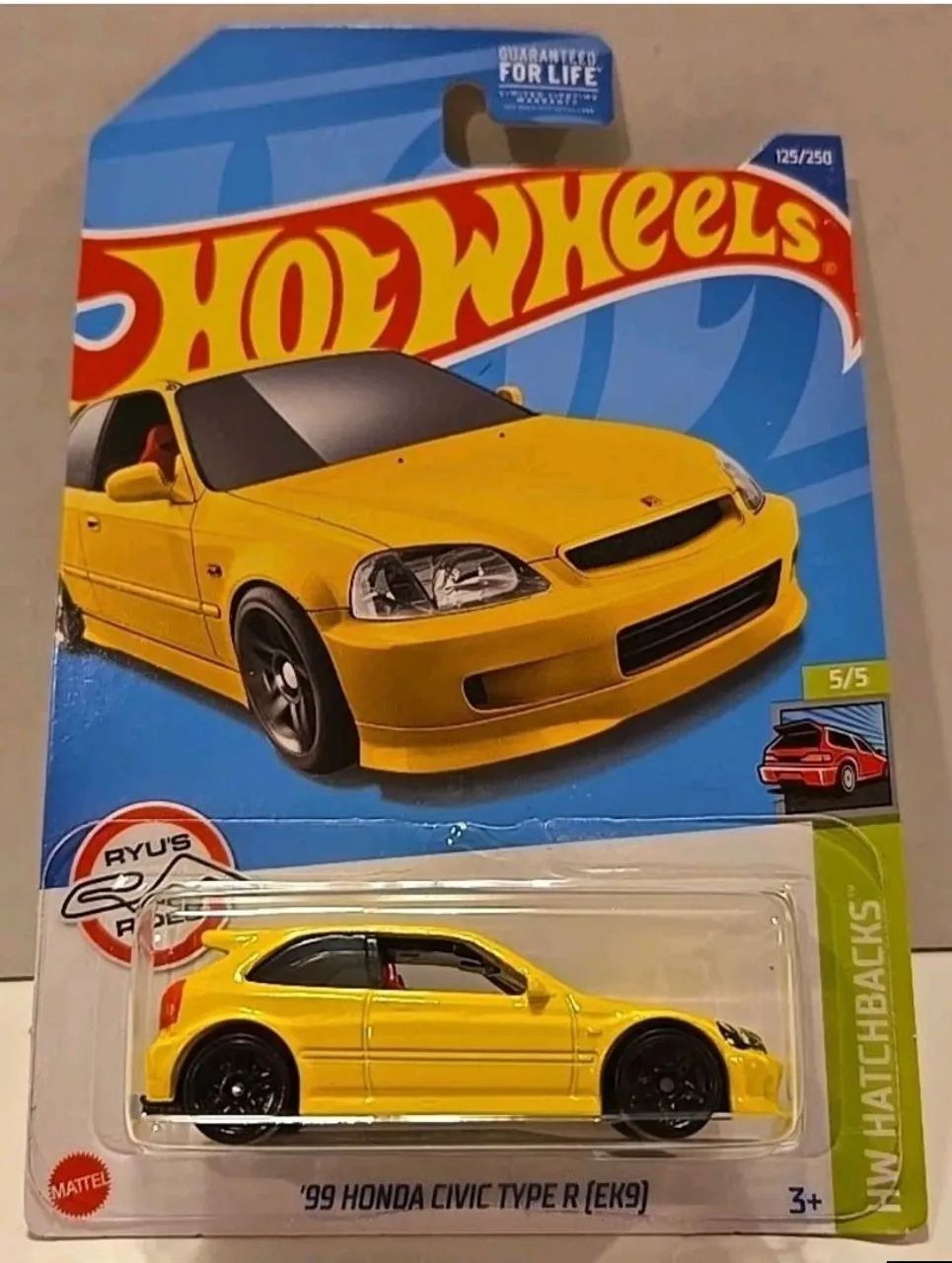 Lote de 8 miniaturas Hot Wheels Honda Civic - 99 EK9, 16 Type R