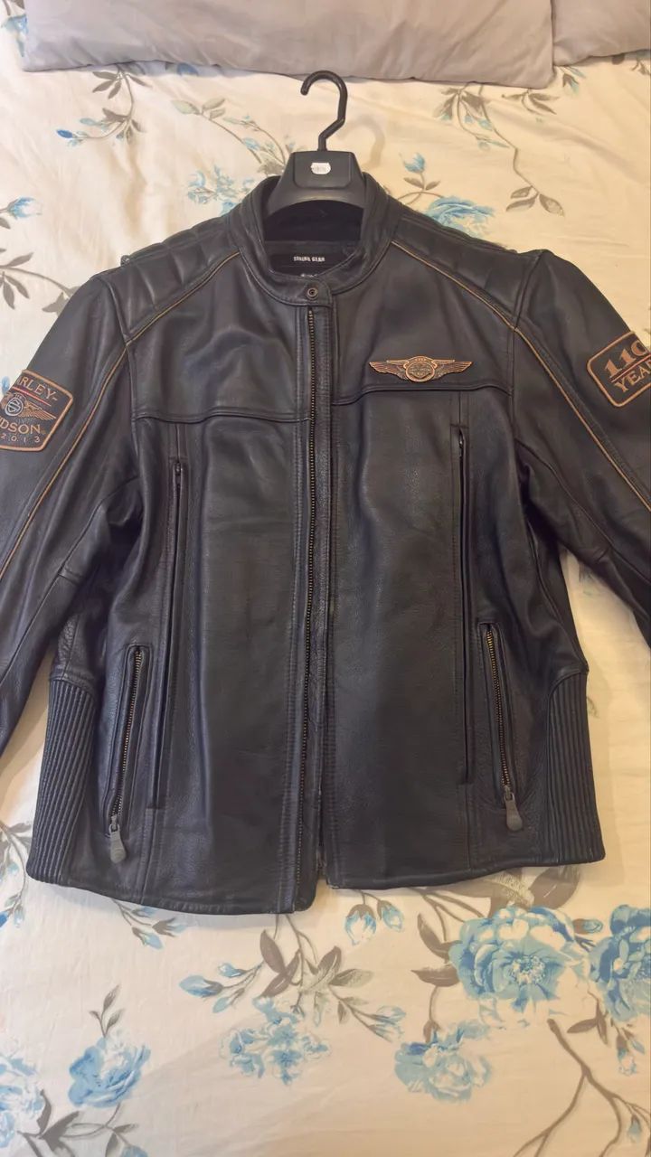 Jaqueta de Couro Legítimo Harley Davidson 