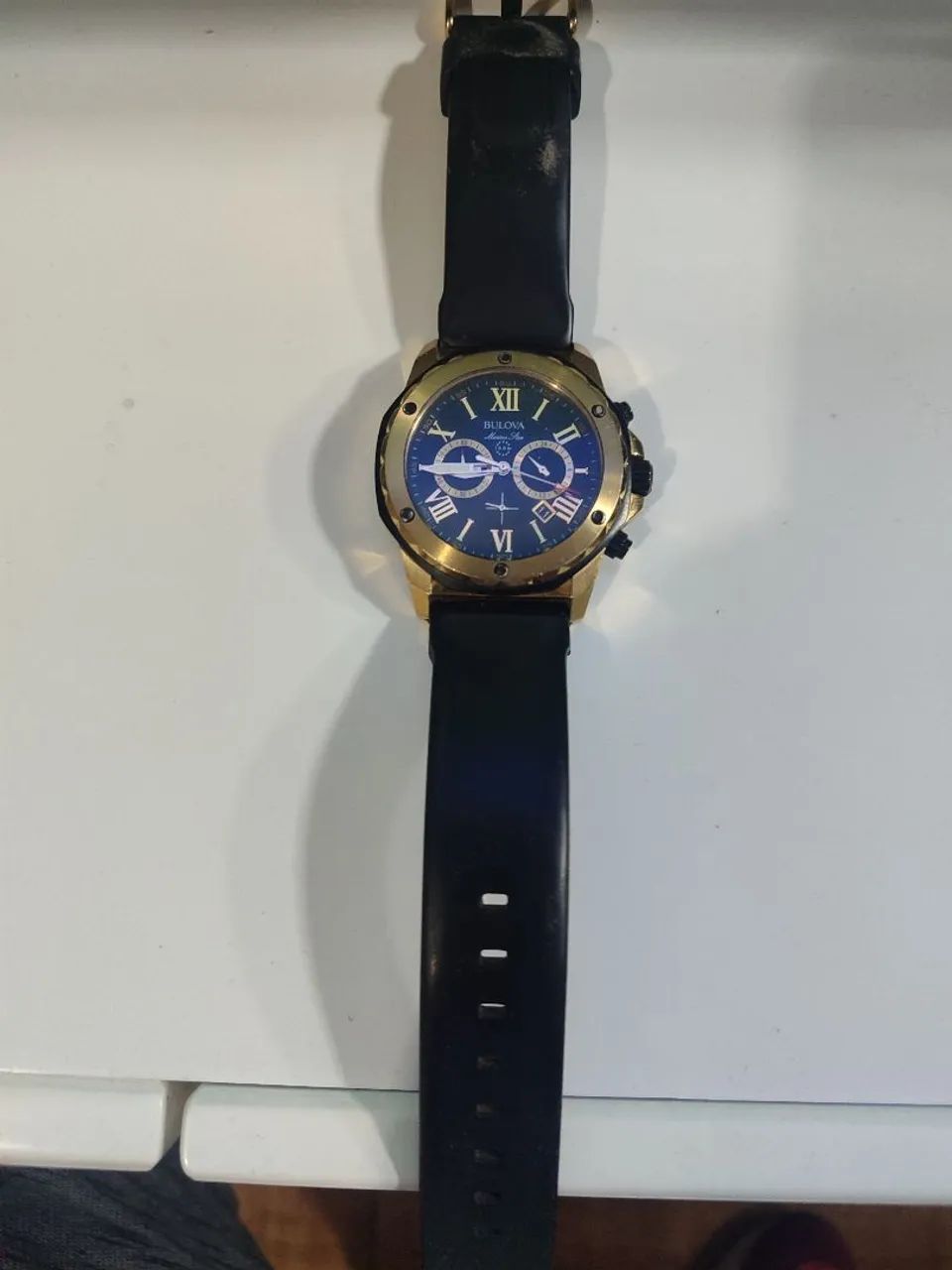 Relógio bulova marine Star dourado  - Foto 4