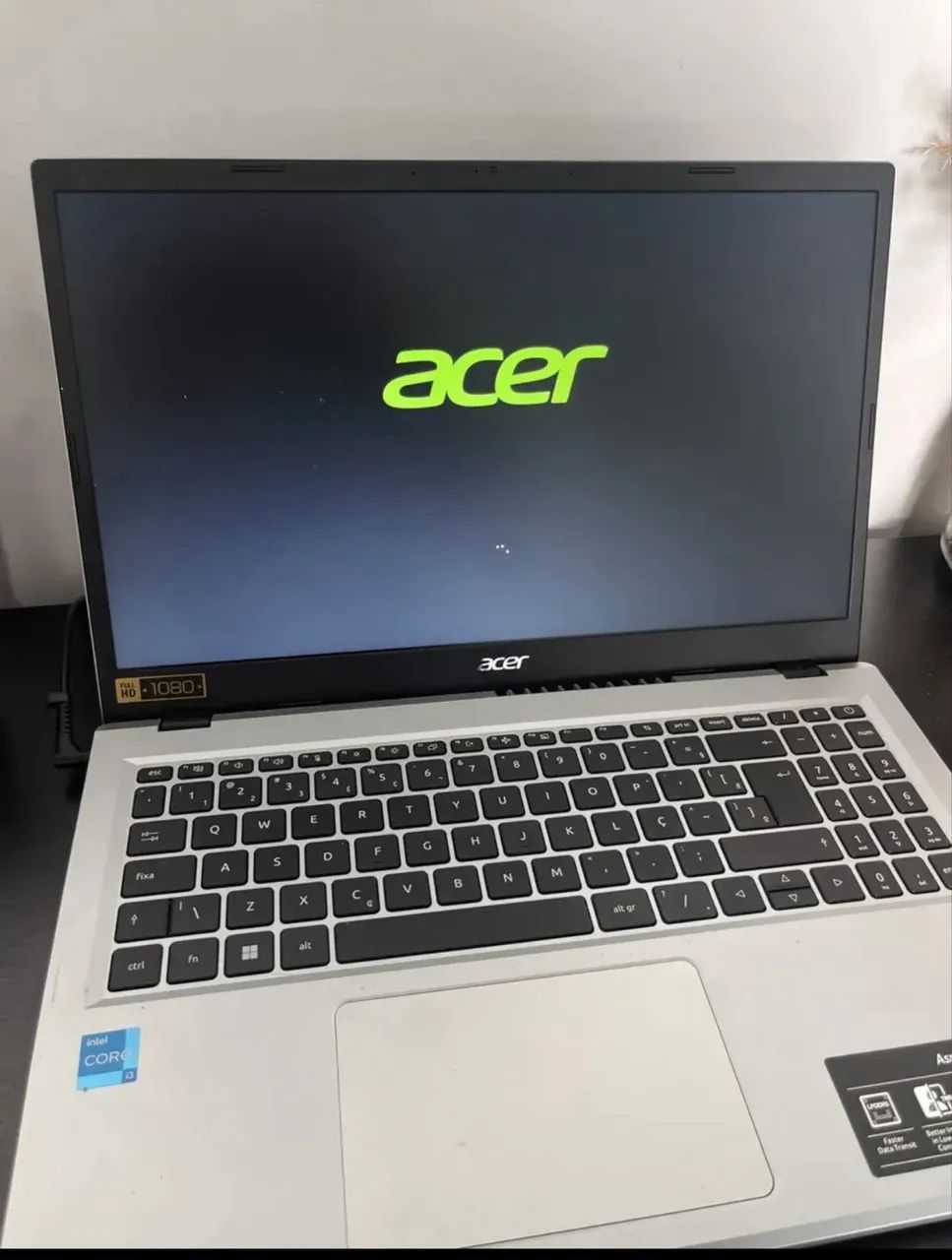 Notebook Acer Aspire3 256gb  Funcionando perfeitamente 