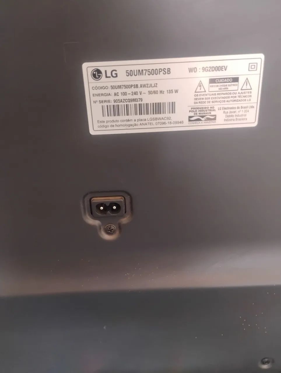 Smart tv LG 50 polegadas webos comando por voz  - Foto 3