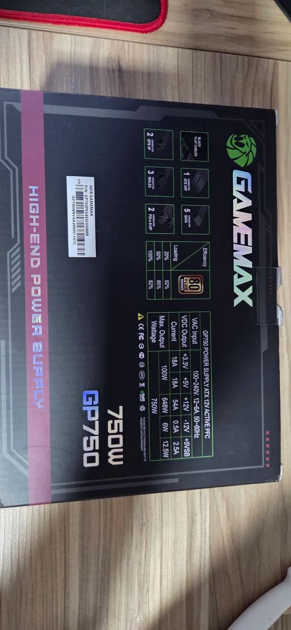 Fonte Gamemax GP750W - Foto 3