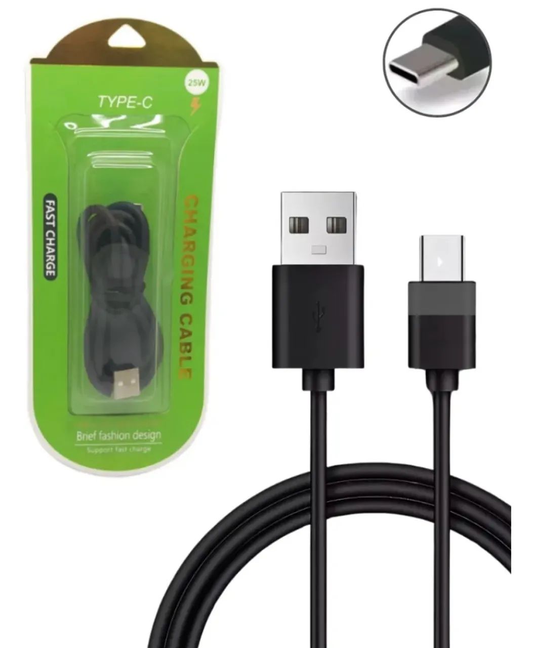 Cabo fest USB para v8 ou tipo C  - Foto 5