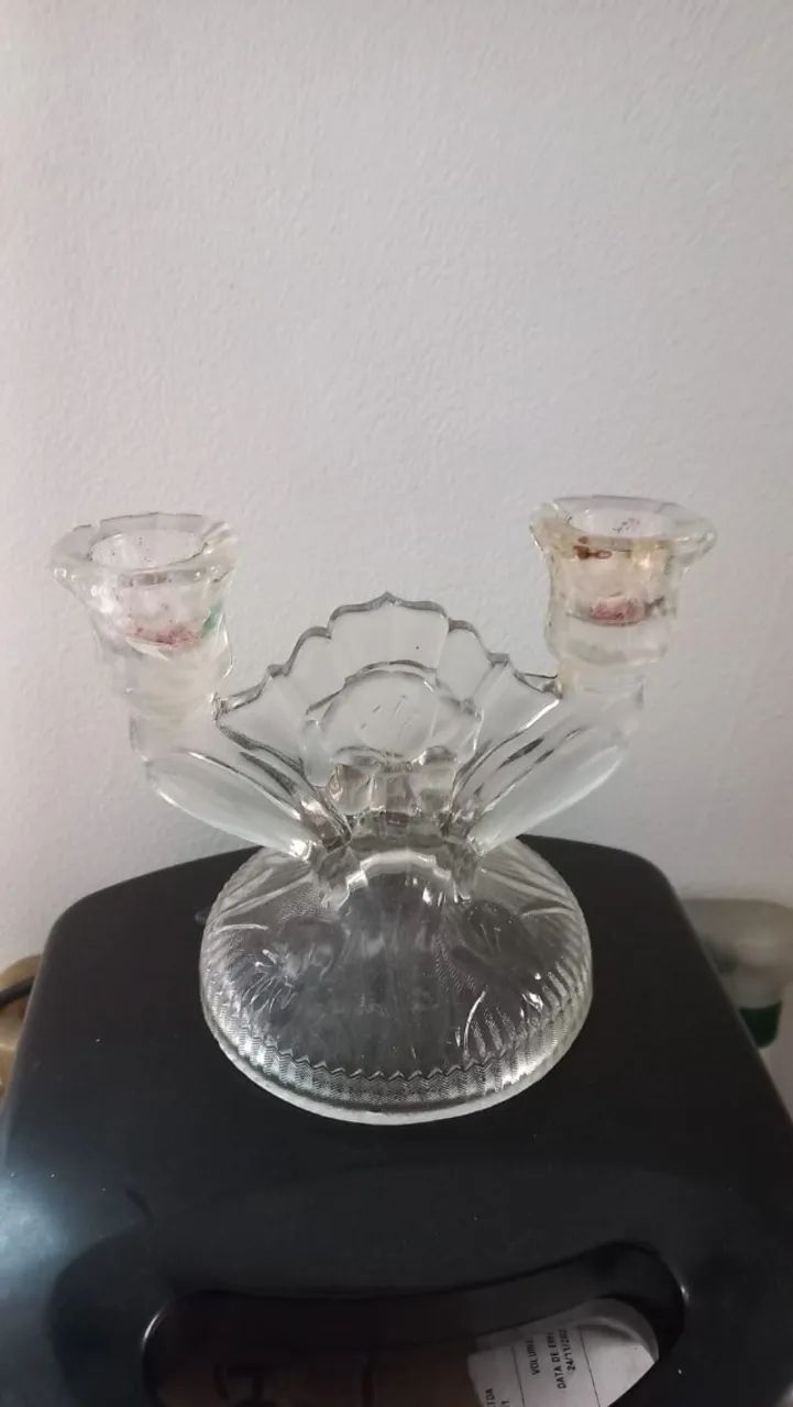 Candelabro de vidro