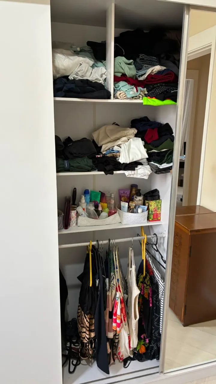 Guarda-roupas 3 portas Branco com Espelho - Foto 3