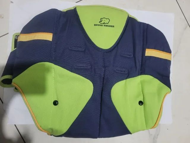 Capa Protetora Para Bebê Conforto Carrinho Azul Verde - Foto 5