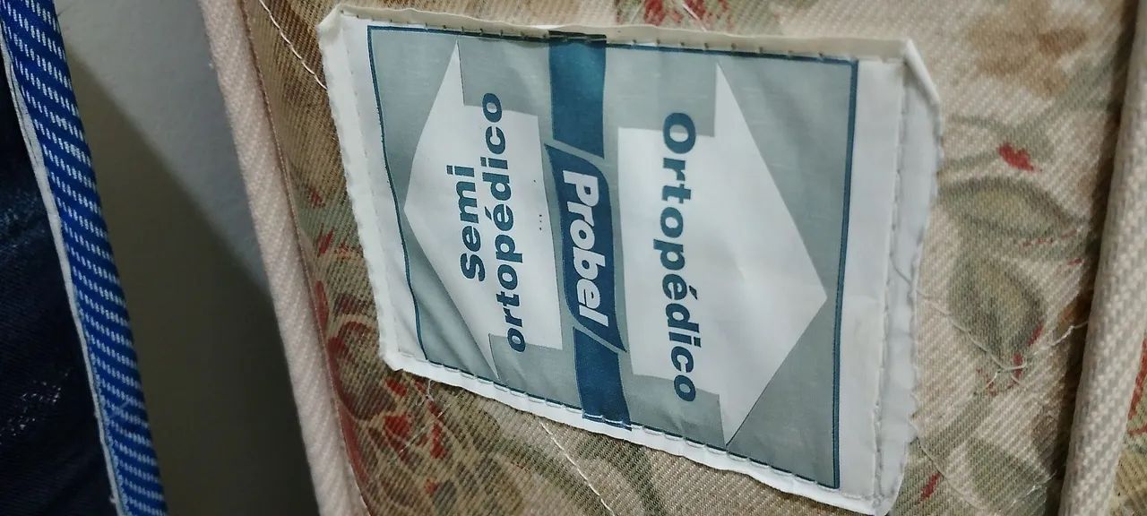 Colchão semi ortopédico com cama de ferro resistente muito fácil de montar c encaixe  - Foto 3