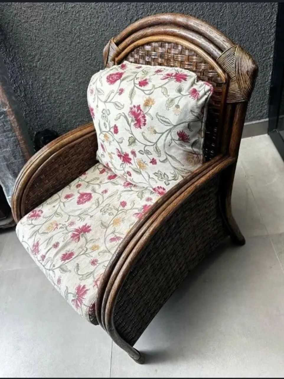 Poltrona em Vime e estofadas422082084687073283