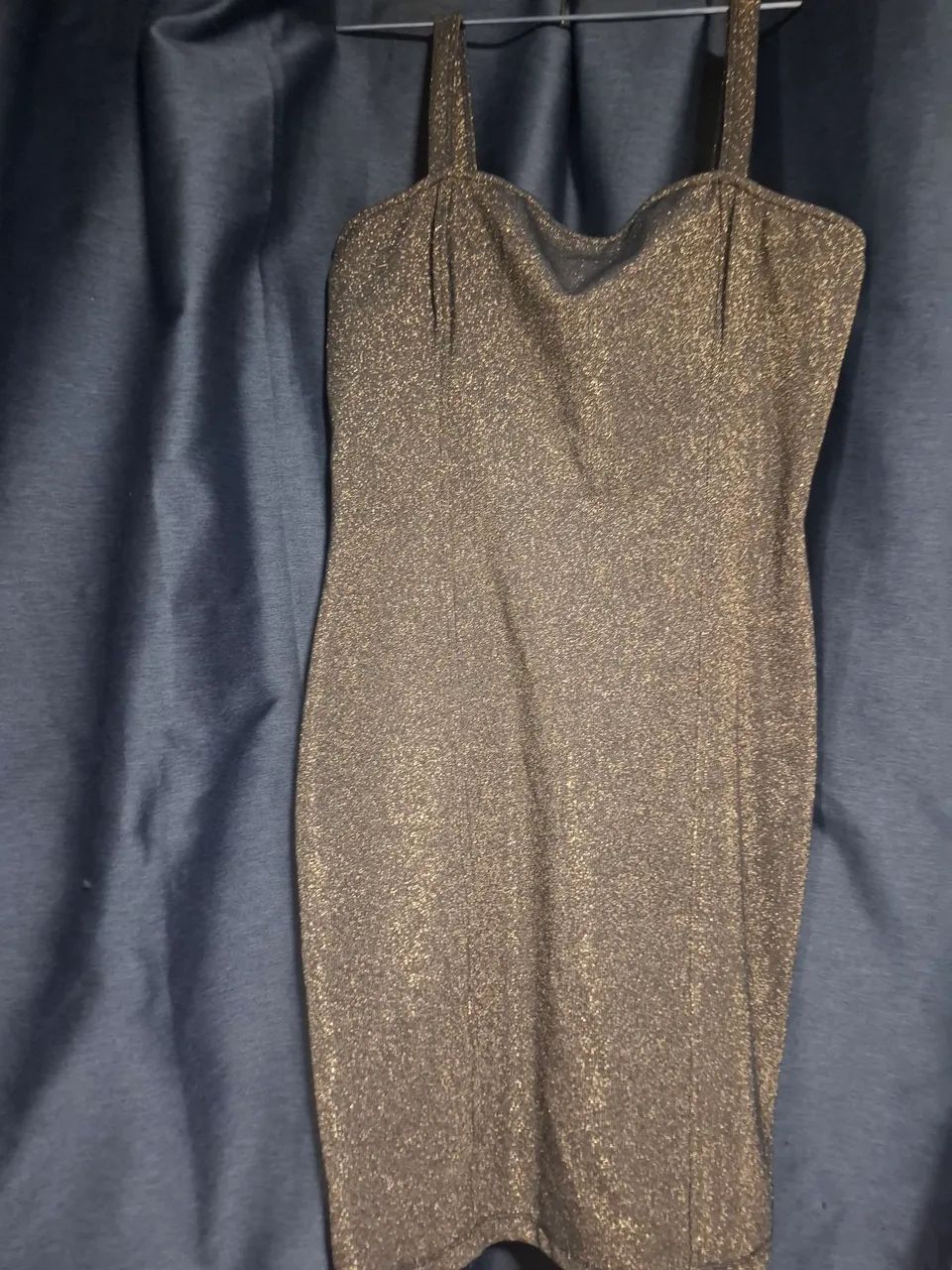 Vestido festa dourado