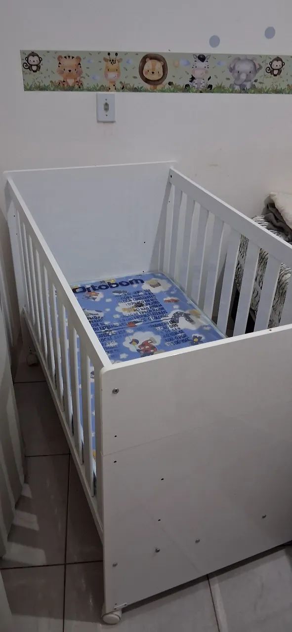 Berço com Rodinhas e Colchão incluso  - Foto 5