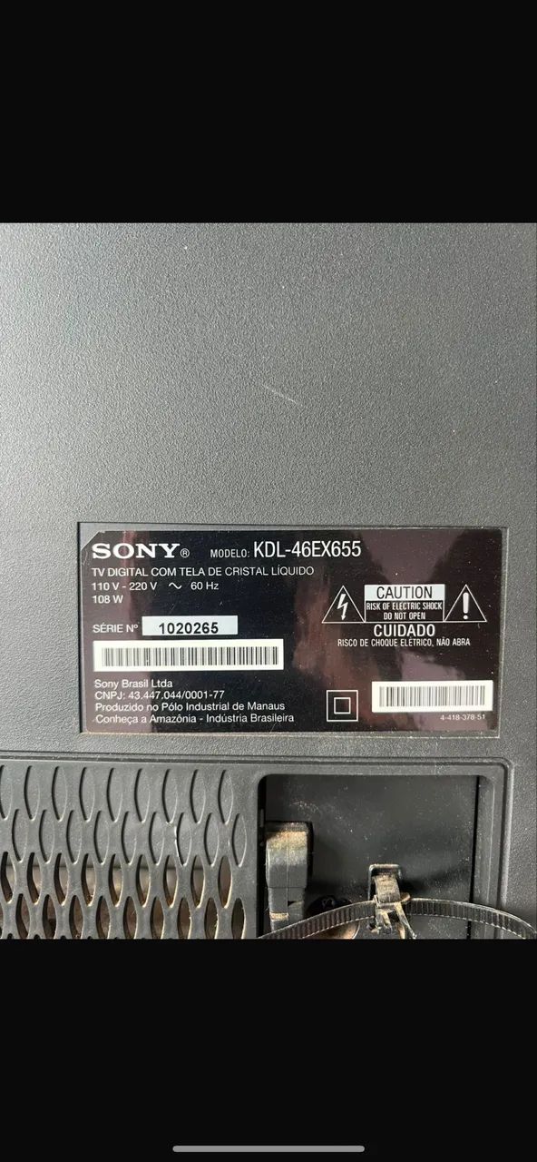 Vendo TV SONY 46 polegadas com defeito no display  - Foto 3