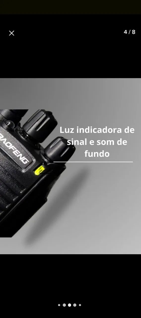 Rádio de comunicação duas unidades baofeng 777s - Foto 4