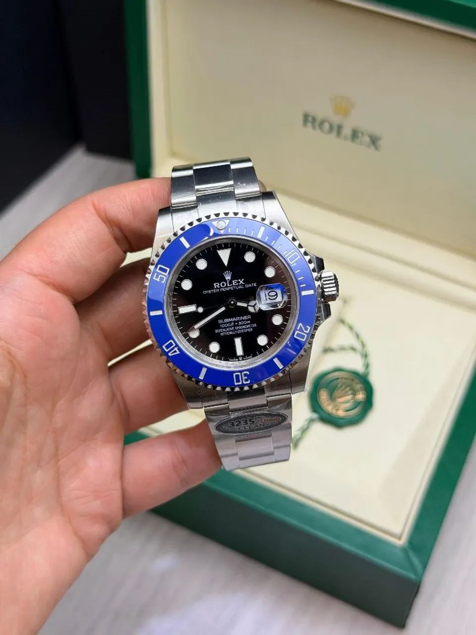 Relógio Super C - ETA Estilo Rolex Submariner Date "Cookie Monster" 