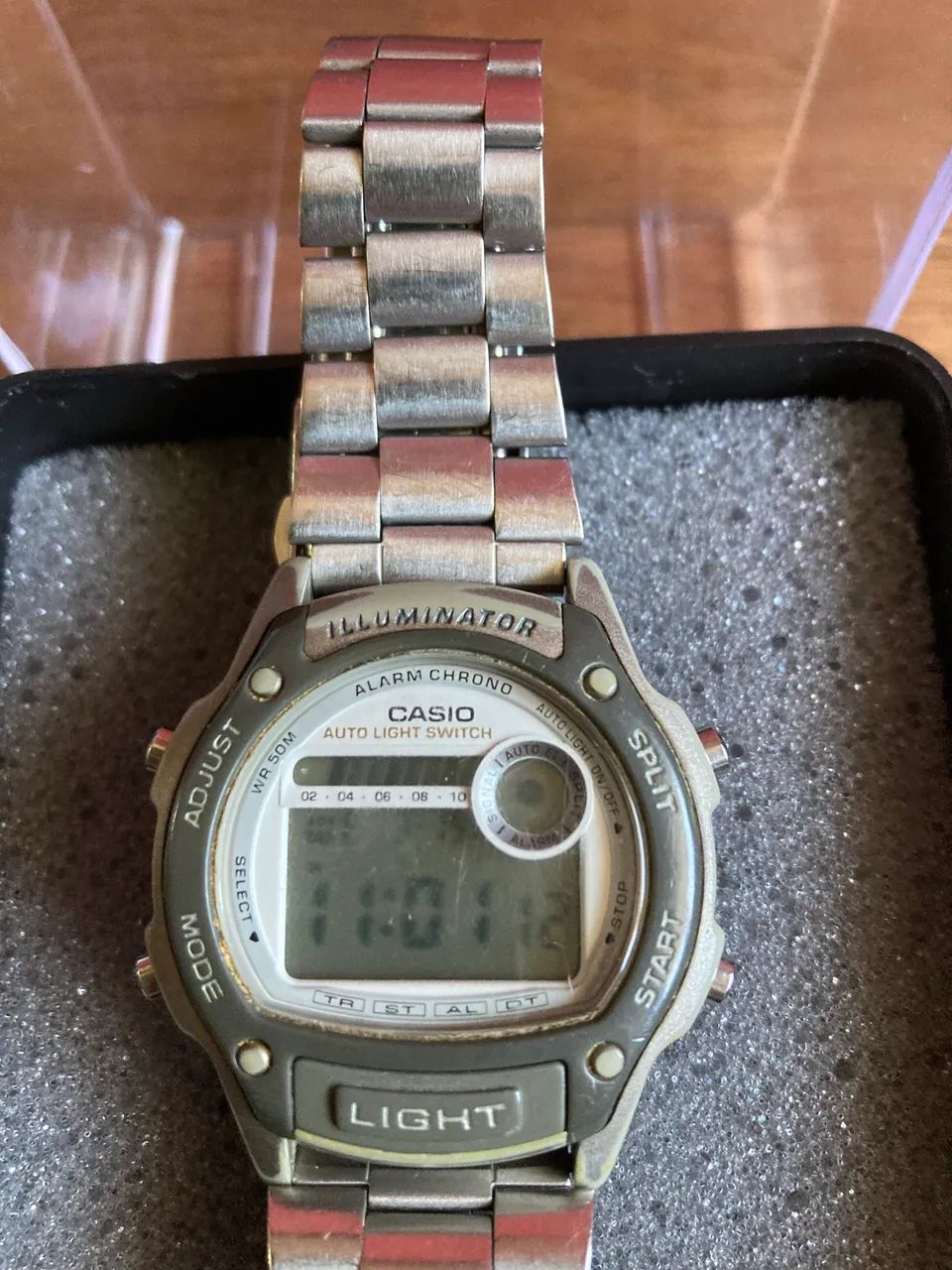 Relógio Casio Original Aço Light Digital Resistente à Água Usado . - Foto 3