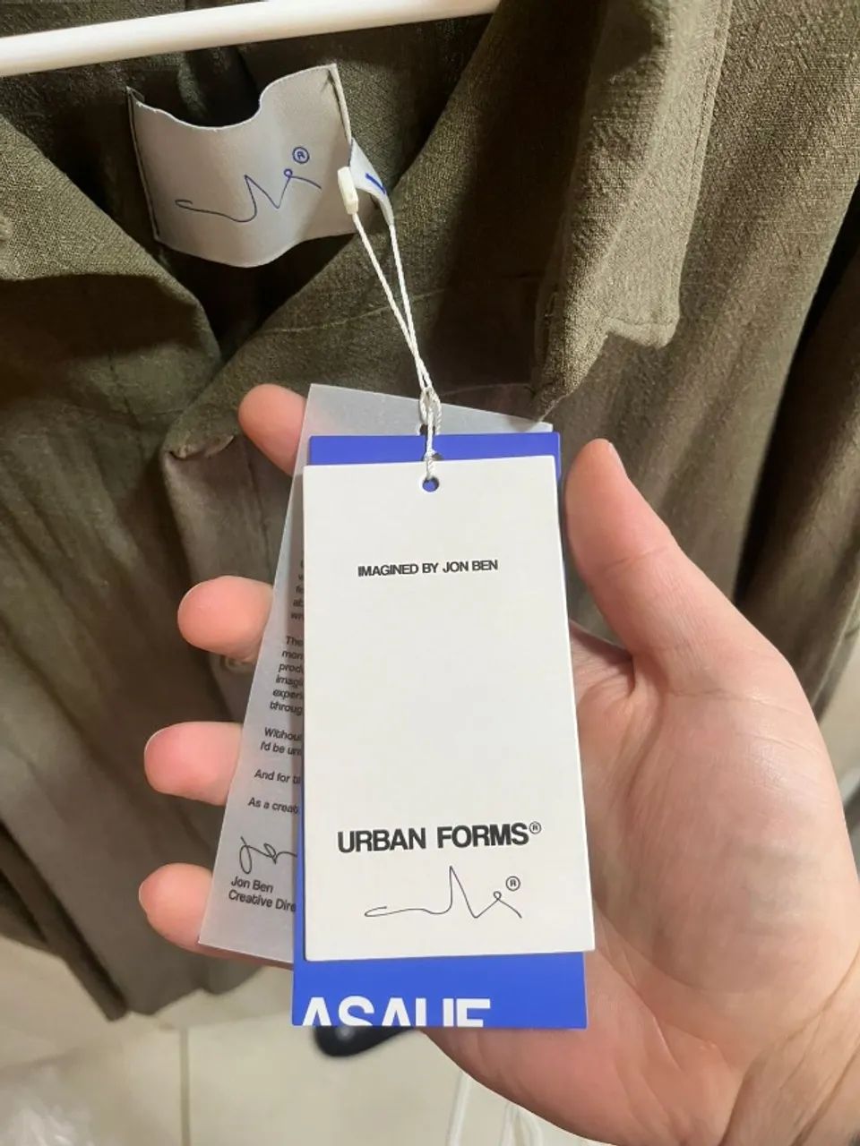 Kos Linen Shirt in Moss - ASAUF - Foto 3