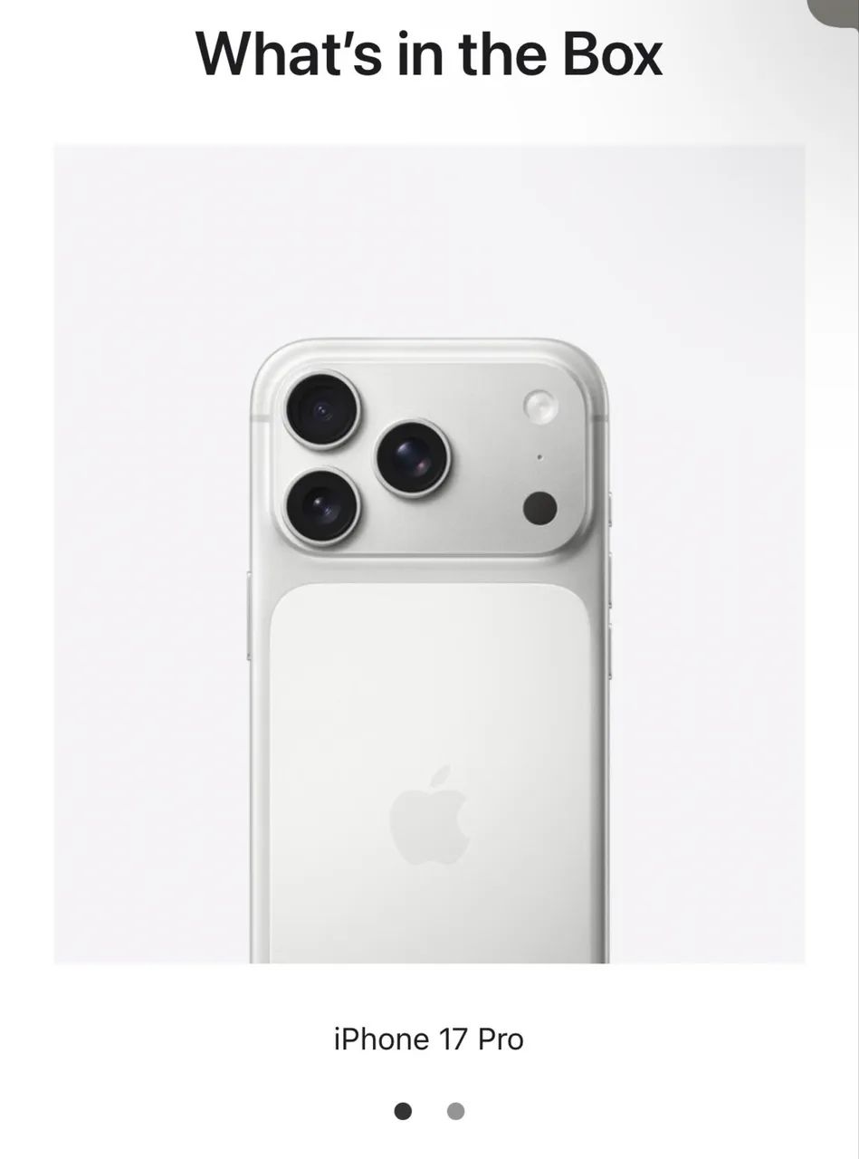 iPhone 17 Pro 256GB Silver (novo e lacrado) - Foto 3