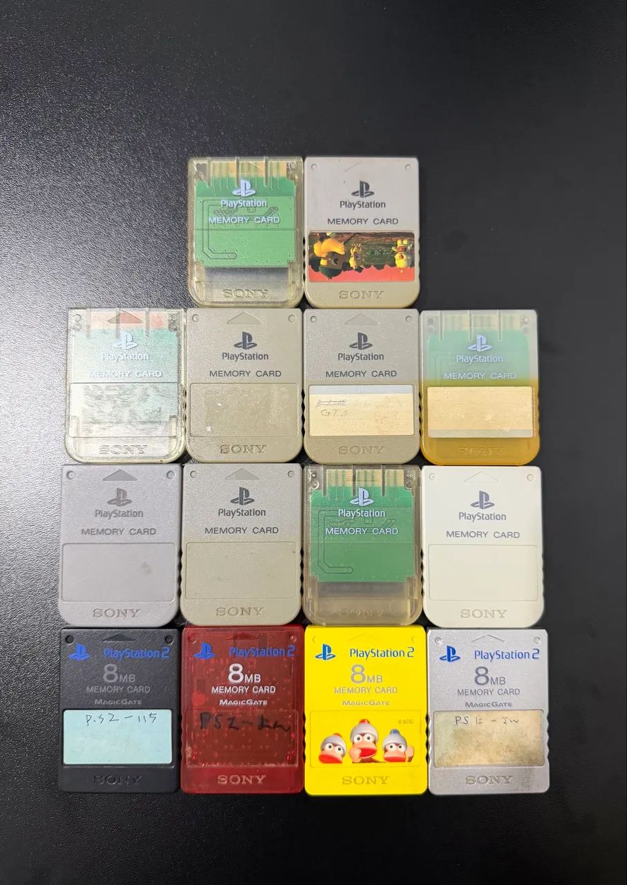 Memory card ps1 e ps2