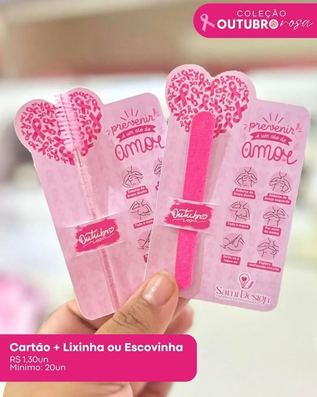 Personalizados Outubro Rosa Lembrancinhas Cliente  - Foto 3