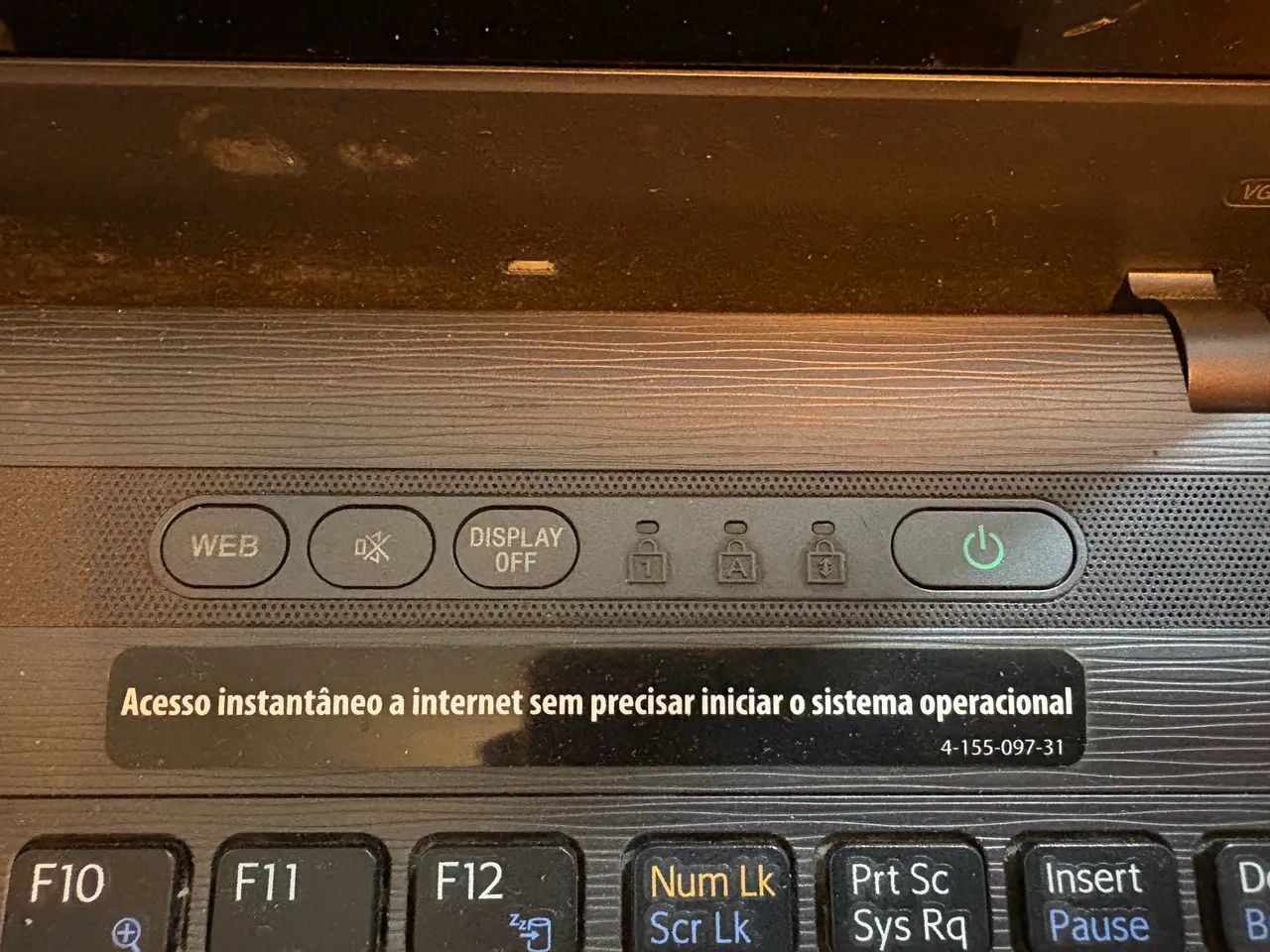 Notebook/computador antigo Sony Vaio PCG-7183X