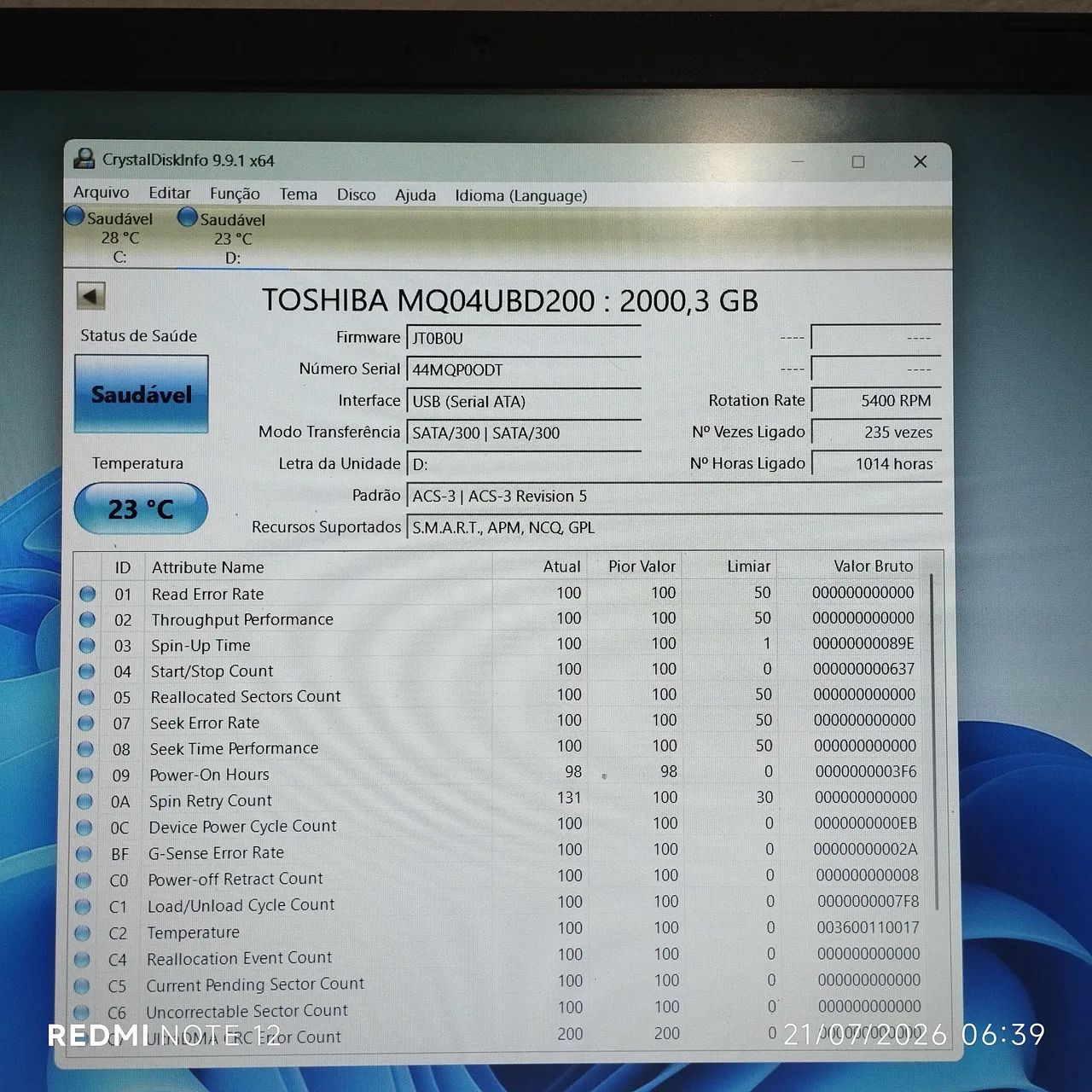 HD EXTERNO 2TB TOSHIBA - Foto 2