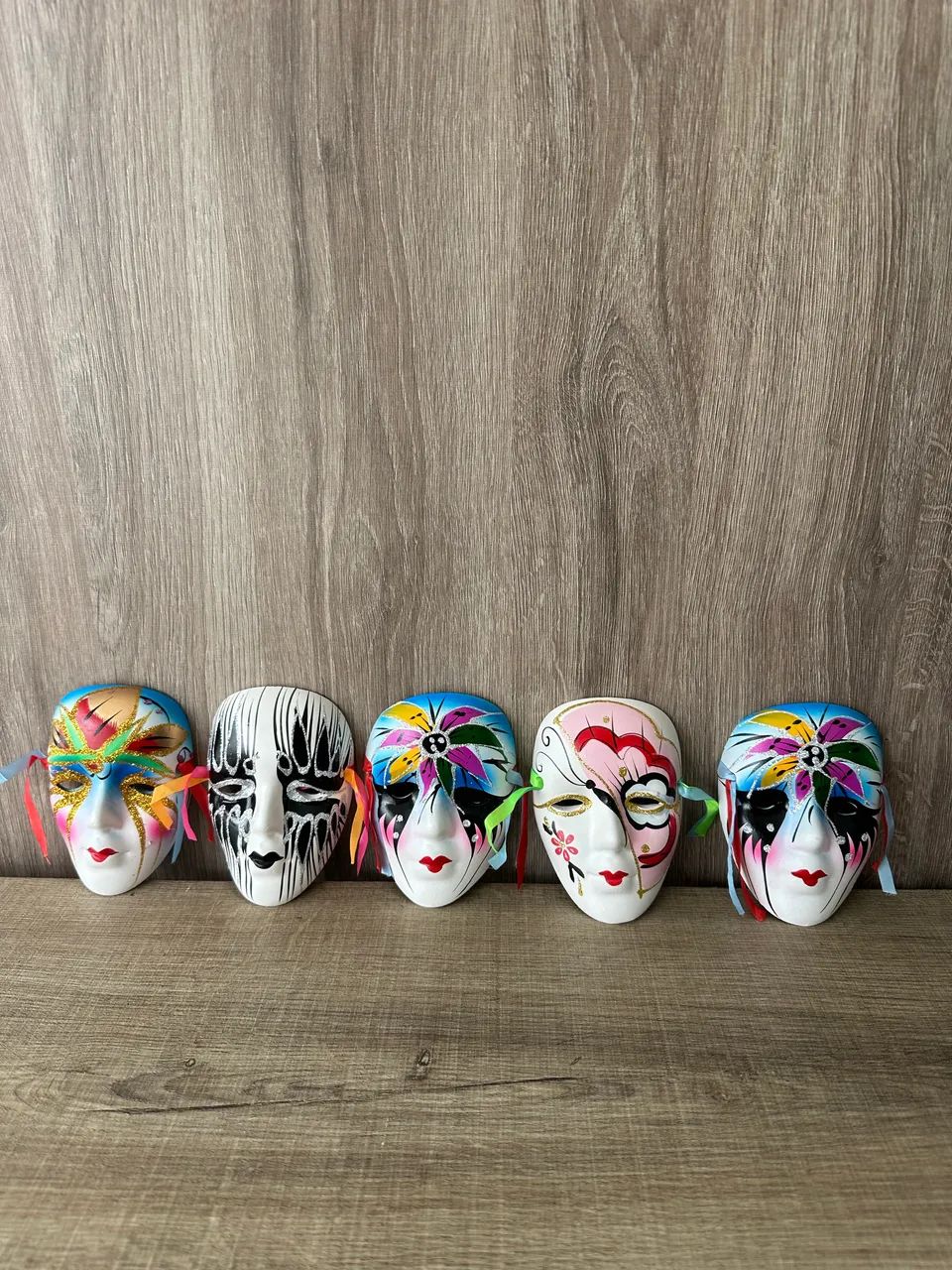 Kit 5 Máscaras Venezianas Importadas Decoração Clássica Elegante Campinas-sp  - Foto 2