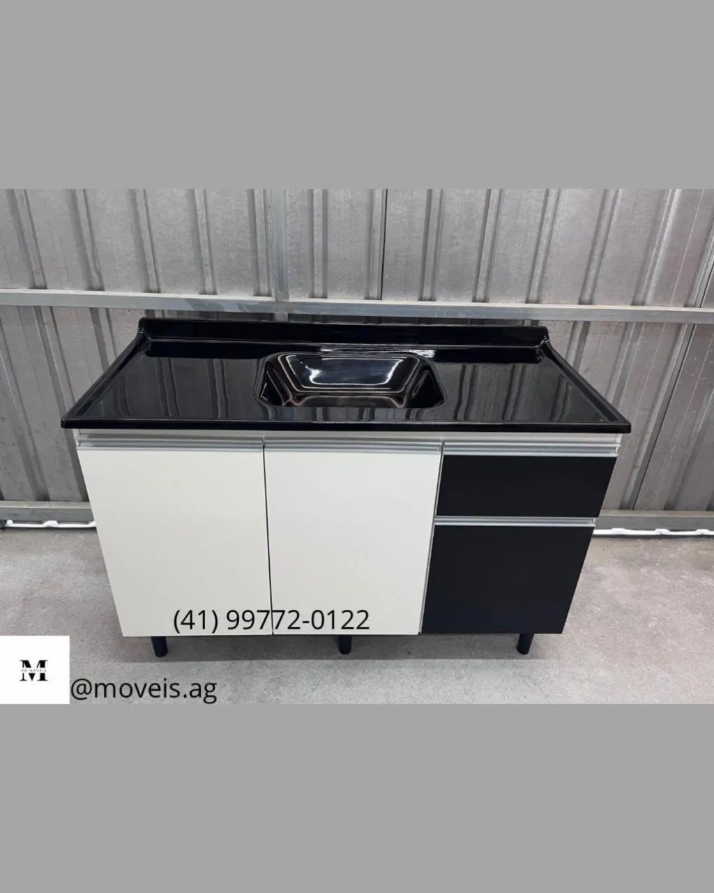Pia Marmorite com Balcão 1.20