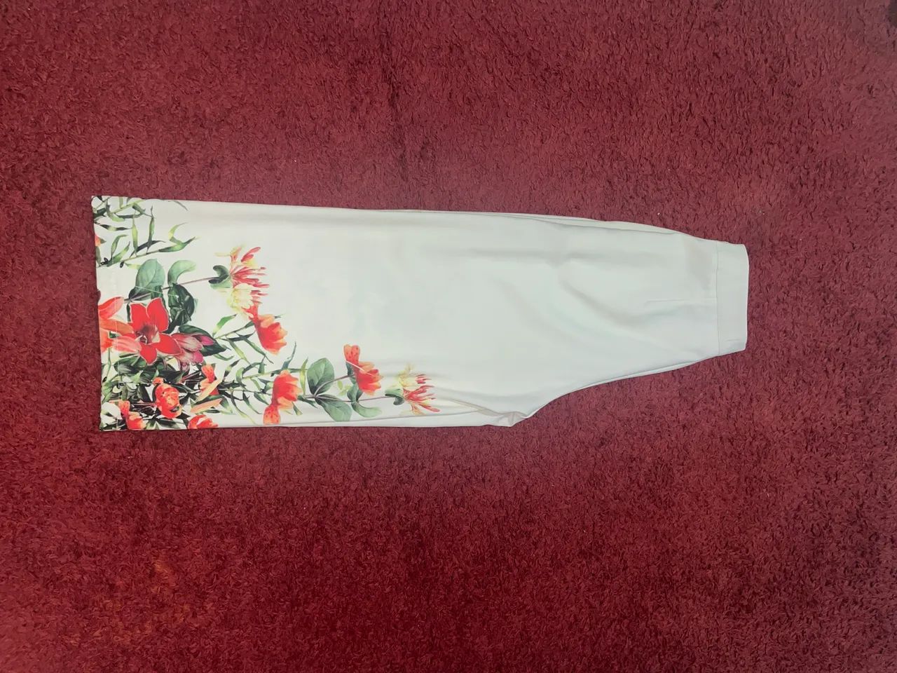 Calça pantalona florida 