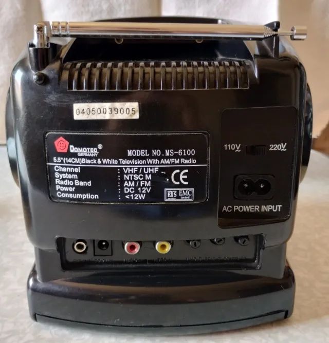 Mini TV Vintage de 5,5" Domotec com Rádio AM/FM - Leia a Descrição Por Favor - Foto 4