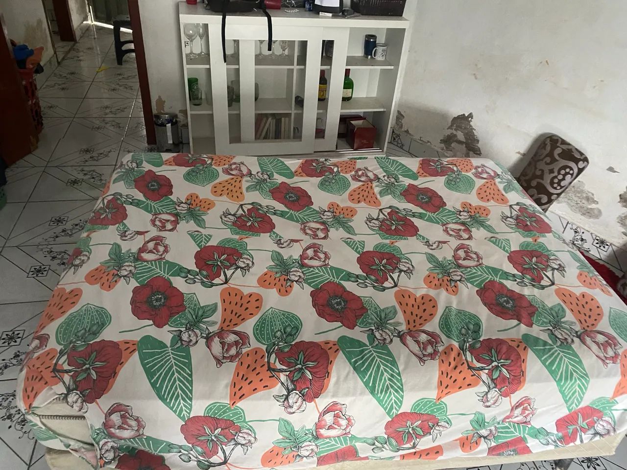 Cama box+ colchão de molas 