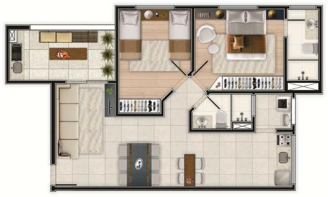 "* Oportunidade! Siete Residence *"- 02 dorms c/ suíte, piso, box e varanda gourmet-Pronto - Foto 15