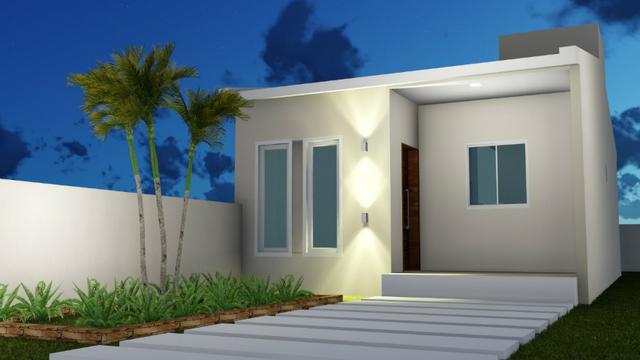 Vendo Casas 2 ou 3 quartos na cidade jardim - Financiamento Caixa - Entrada com FGTS - Foto 2