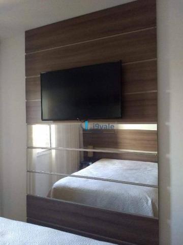 3 dormitórios sendo uma suíte e sacada na sala - jardim das indústrias - jacareí - Foto 2