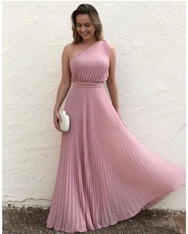 Vestido longo plissado lindo - Foto 5