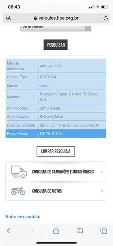 Renegade DIESEL super conservado - Foto 11