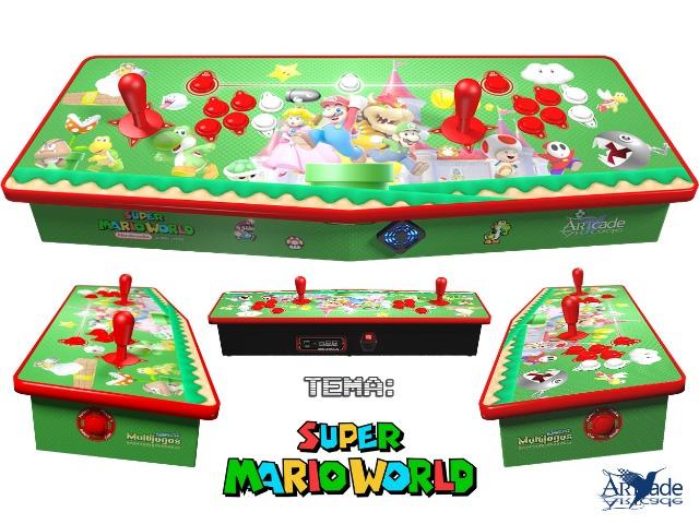 Arcade Fliperama Multijogos Retro 2 Players Tema: Super Mario World Com 7050 Jogos - Foto 3