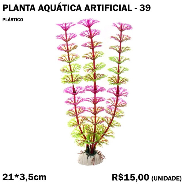 Planta 39 Artificial de Aquário